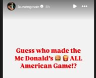 Laura Govan hints at Alijah Arenas being named a McDonald's All-American (Source: Instagram/ lauramgovan)